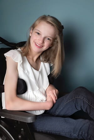 Holly Greenhow, cerebral palsy client 